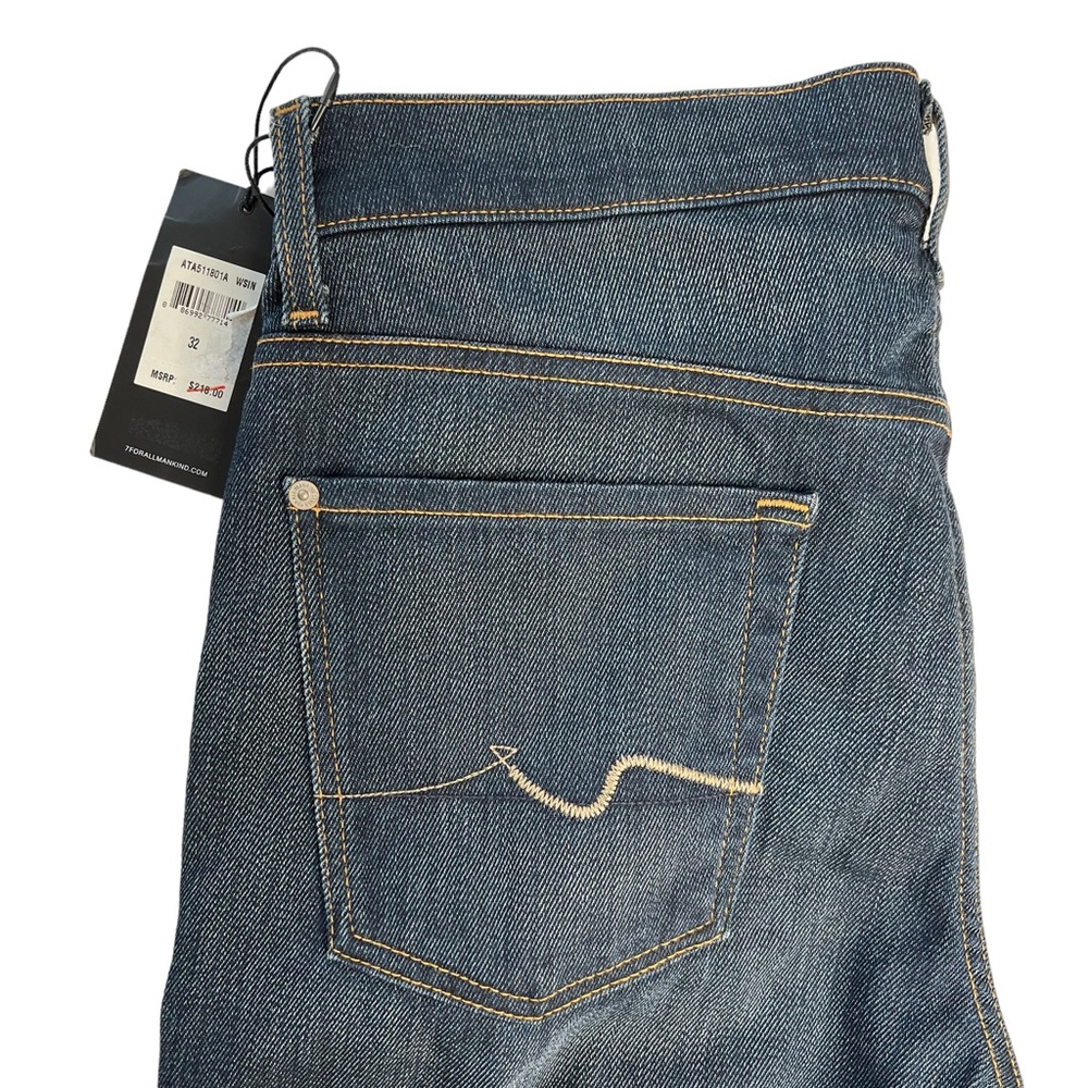 SEVEN 7 FOR ALL MANKIND NWT Slimmy Slim Straight Leg Jean Men's Size 32 - Picture 6 of 16